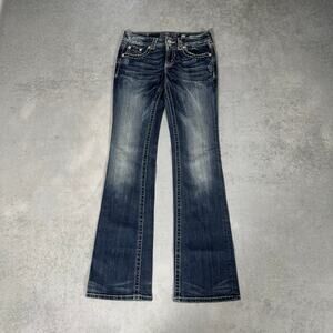 Miss Me Signature Blue Bootcut Jeans JE1048BL - Size 27